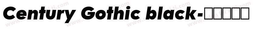 Century Gothic black字体转换